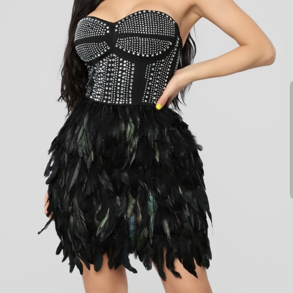 Feather dress